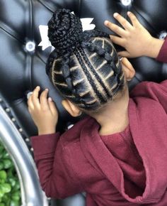 Easy Braid Styles, Hair Styles Tutorials, Baby Girl Hairstyles Curly, Daughter Hairstyles, Black Kids Braids Hairstyles, Kids Hairstyle