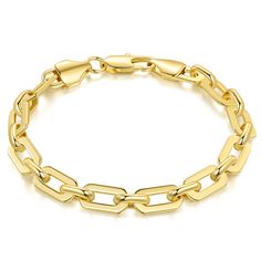 PRICES MAY VARY. 【Adaptable Style】These unisex 14k gold bracelets for women non tarnish boast an oval paperclip chain that offers a classic yet contemporary appeal. Available in five sizes secured by a reliable lobster clasp, the gold bracelets for mens bracelet are fit for any wrist size and any style preference 【Special Paperclip Chain】The unique paperclip gold chain bracelet for women features a distinctive pattern of alternating large and small oval links. The different-sized links not only Gold Chain Bracelet For Women, Grade Goals, Gold Bracelet Stack, Gold Bracelets Stacked, Chain Bracelet For Women, Dainty Gold Bracelet, Gold Chain Bracelet, 9th Grade, Men Bracelet