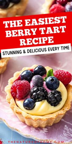 the easyest berry tart recipe for kids and adults