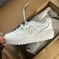 Never Been Worn! White New Balance 550s. Kids Size 4.5 Fits Like A Women’s 6! White New Balance 550, Chris Brown Concert, New Balance 550s, New Balance 550 White, White New Balance, Uk Trip, Home Wishlist, New Balance Shoes, Autumn Aesthetic