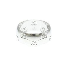 Used Gucci Icon White Gold (18k) Casual No Stone Band Ring Silver (Sku: Bf577763) === General === Brand : Gucci Line : Icon Country Of Origin : Italy === Design === Type : Band Ring Style : Casual Gender : Men,Women Color : Silver Material : White Gold (18k) Stone : No Stone === Size === Us Size : 8 3/4 Other Size : 19 Width : 7.8mm / 0.31'' Weight : 7.5g / 0.26oz. === Included Items === Accessories : None === Condition === Condition : Used (Very Good) Ranking : Rank A Used - A Few Traces Of Usa Gold Ring Jewelry, Icon White, Gucci Jewelry, Gold Rings Jewelry, Italy Design, Gucci Model, Gucci Models, Ring Style, Line Icon