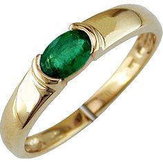 Nature's Splendor 14K Yellow Gold Emerald Ring - Timeless Elegance Elegant Emerald Ring With Polished Round Band, Elegant Gold Emerald Ring With Round Band, Elegant Green Emerald Ring With Round Band, Elegant Green Round Band Ring, Elegant Green Round Rings, Elegant Yellow Gold Emerald Anniversary Ring, Timeless Yellow Gold May Birthstone Ring, Elegant Emerald Ring With Bezel Setting, Timeless Yellow Gold Emerald Ring