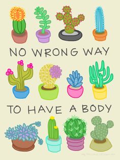 no wrong way to have a body with cacti and succulents