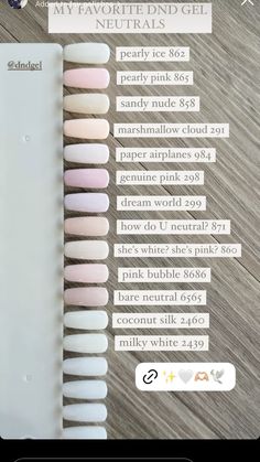 Dnd Gel Swatches, Dnd Neutral Nails, Neutral Nails Gel Polish, Dnd How Do You Neutral, Dnd Gel Neutral Colors, Dnd Wedding Nails, Dnd Dip Powder Colors Neutral, Neutral Nail Color Ideas, Dnd Ballet Pink