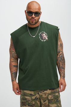 Available In Green. Crew Neck Sleeveless Screen Print 100% Cotton Imported | Mens Cant Be Stopped Sleeveless Tee Shirt in Green size XL by Fashion Nova Green Crew Neck, Sleeveless Tee, Green Fashion, Screen Print, Fashion Nova, Tee Shirt, Mens Graphic, Tee Shirts, Graphic Tees