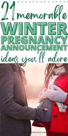 winter pregnancy announcement