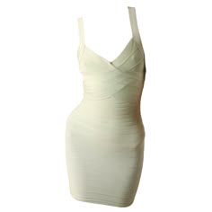 LOVE LALI VINTAGE Herve Leger mint green elasticated bandage dress Body con fit Low cut cross over bust Backless cut with criss cross straps Concealed back zip with three hidden hooks Composition: No composition label Size: XXS with plenty of stretch In excellent condition - please note that the brand label has come loose on one side Measurements: Underarm to underarm 26" unstretched Waist 19" unstretched Length 32" Herve Leger 90s, Evil Vampire, Black Maxi Gown, Green Bandage Dress, Vampire Core, Barbie Closet, Bandage Dress Herve Leger, Velvet Bustier, Informal Dress