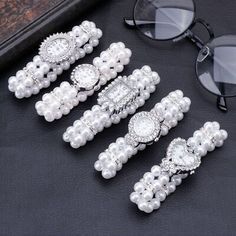 Item Type: Pearl Wristwatches. Band Features: Simulated Pearls and Rhinestones. Dial Material: Glass. Style: Formal, Fashion. Band Width: 15mm. Brooch Diamond, Pearl Watch, Premium Watches, Great Gifts For Women, Girls Watches, Blouse Long Sleeve, Wrist Band, Band Bracelet, Elastic Bracelet