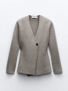 Introducing Hourglass figure's Women Wool Blend Cardigan Sweater, the perfect blend of style and comfort! Stay cozy with our collection of beautifully cardigans Chic V-neck Winter Blazer, Winter V-neck Blazer With Buttons, Beige V-neck Outerwear With Button Closure, Classic Single Breasted V-neck Outerwear, Single Breasted V-neck Blazer In Solid Color, Solid Single Breasted V-neck Blazer, Single Breasted V-neck Blazer, Single-breasted V-neck Blazer, Chic V-neck Outerwear With Buttons