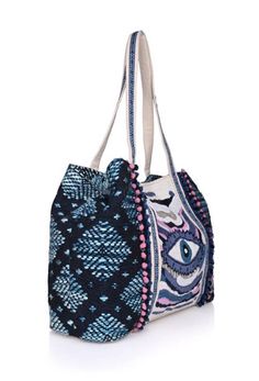 Turn heads with the Smokey Evil Eye Tote, a stunning blend of hand-beaded artistry and intricate embroidery. Lightweight yet spacious, it's the perfect companion for travel, beach outings, or any occasion where you want to stand out. Key Benefits & Features: Evil Eye Design: Hand-beaded and embroidered with the captivating evil eye motif, this tote offers both protection and style. Versatile & Spacious: With dimensions of 24" x 13" x 6", this tote is perfect for carrying your essentials in style Embroidered Tote Beach Bag, Bohemian Hobo Bag With Removable Pouch For Summer, Bohemian Summer Hobo Bag With Removable Pouch, Bohemian Canvas Bag With Large Capacity For Vacation, Bohemian Large Capacity Canvas Bag For Vacation, Large Capacity Bohemian Canvas Bag For Vacation, Bohemian Bags With Removable Pouch For Summer, Beaded Crochet Beach Bag For Summer, Summer Beach Beaded Crochet Bag