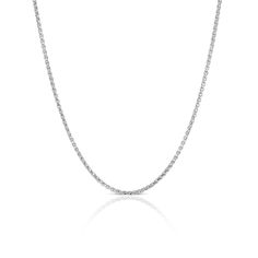 Delicate wheat chain, 1.65mm wide, in sterling silver. The perfect pairing for your favorite pendant. Classic Sterling Silver Necklace With Rolo Chain, White Gold Wheat Chain Link Jewelry, White Gold Link Jewelry With Wheat Chain, Minimalist Everyday Necklace With Wheat Chain, White Gold Jewelry With Wheat Chain Link, White Gold Wheat Chain Jewelry, Minimalist Wheat Chain Necklace For Everyday, Minimalist Everyday Wheat Chain Necklace, Classic Link Necklace With Wheat Chain