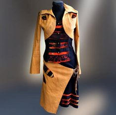 "Vintage suit women boho yellow black orange skirt jacket costume 90s designer Size S Measurements: Shoulders - 37 cm (14.56\") Bust - 47 cm * 2 (18.5\" * 2) jacket length - 53 cm (20.86\") Sleeves - 63 cm (24.8\") Skirt waist - 34 cm * 2 (13.4\" * 2) Hips - 50 cm * 2 (19.7\" * 2) Length - 65 cm (25.6\") Cotton , elasthan Thank you for visit my retro shop :)" Fitted Orange Outerwear For Summer, Fitted Yellow Outerwear For Summer, Fitted Orange Winter Dress, Fitted Yellow Summer Outerwear, Fitted Orange Dress For Winter, Fitted Brown Bohemian Outerwear, Fitted Brown Summer Outerwear, Fitted Bohemian Brown Outerwear, Fitted Yellow Cotton Outerwear