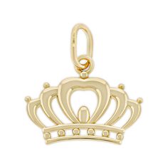 PRICES MAY VARY. Beautifully handcrafted Gold Crown Pendant with full solid 10 Karat gold. This makes a fantastic gift choice for any of your loved ones and friends. Measures 1/2"L x 1/2"W Heirloom Quality: Each charm is handcrafted in California with real 10 karat solid gold, comes with a “10K” quality hallmark stamped on each piece. Quality That Will Last: Made from solid hypoallergenic gold, you can be sure that no issues will arise from long wears. Not gold plated or gold filled. Great for E Crown Pendant Necklace, Gold Clothing, Crown Charm, Crown Pendant, Gold Crown, Money Money, Fantastic Gifts, Womens Jewelry Necklace, Hallmark