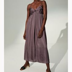 From H&M, Brand New With Tags Chic Evening Dresses By H&m, Flowy Midi Dress By H&m, H&m Dress For Date Night In Spring, Chic H&m Dresses For Daywear, Chic H&m Evening Dresses, H&m Spring Dress For Date Night, H&m Flowy Midi Dress, H&m Summer Dress For Date Night, H&m Summer Dress For Night Out