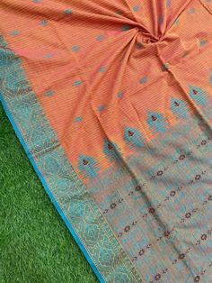 Handmade Handloom Hand Waving Asam Khadi Design Saree with BP Indian Traditional Bengal Fulia Made Cotton Asam Khadi Festival Saree for Women All types of customisation are available in my Shop Bohemian Handloom Traditional Wear For Wedding, Bohemian Traditional Wear For Ceremonies, Handloom, Bohemian Handloom Saree For Festive Occasions, Festive Bohemian Handloom Saree, Traditional Handloom Embroidered Multicolor Fabric, Bollywood Chanderi Saree With Woven Motifs, Eid Saree With Weaving Work For Puja, Bohemian Handloom Raw Silk Saree, Orange Handloom Tussar Silk Saree