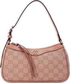 Chic Gucci Bag With Removable Pouch, Monogram Canvas Top Handle Shoulder Bag, Top Handle Monogram Canvas Shoulder Bag, Designer Shoulder Bag With Handle Drop, Gucci Top Handle Shoulder Bag With Dust Bag, Monogram Canvas Shoulder Baguette Bag, Gucci Bags With Detachable Strap, Gucci Shoulder Bag For Shopping, Gucci Shoulder Bag With Double Handle And Removable Pouch