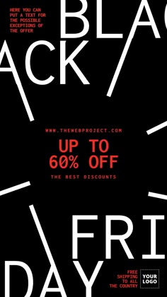 the black friday sale is on and it's up to 60 % off from the best discounts