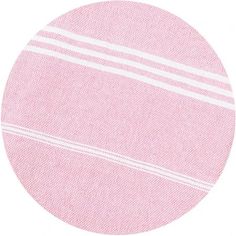 a pink circle with white stripes on it