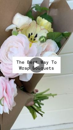 the best way to wrap bouquets