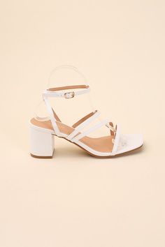 A chic and comfortable addition to your shoe collection. These sandals feature a strappy design with a low heel that exudes a trendy and versatile vibe. The strappy details add a touch of style to your look, while the low heel offers a comfortable and easy-to-wear option for various occasions. Toe: Square, open toeHeel shape: Block heelMaterial: SyntheticImported. Made in China Style: Chic Silhouette: Strap Heel Embellishment: Criss cross Length: NA Closure: Ankle Strap Heel Height: 3" Width: Re Block Sandals, Low Heel Sandals, Chic Shoes, China Style, Low Heel Shoes, Low Block Heels, Ankle Strap Heels, China Fashion, Style Chic