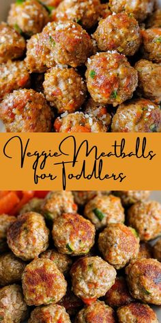 These Hidden Veggie Meatballs are a perfect way to sneak in extra vegetables while still offering a delicious, toddler-friendly meal. Meatballs With Veggies In Them, Veggie Meatballs For Kids, One Year Old Meal Prep Food Ideas, Veggie Meals For Picky Eaters, Ways To Get Toddlers To Eat Veggies, Vegetable For Picky Eaters, Hidden Veggie Meatballs, Dairy Free Weaning Recipes, Wic Recipes Ideas Dinners