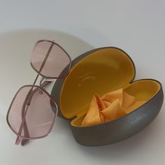 Vivienne Westwood Pink Lens Sunglasses New With Box And Original Cloth Modern Glass Sunglasses As Gift, Gradient Lens Glass Sunglasses As Gift, Gradient Glass Sunglasses As A Gift, Chic Sunglasses With Tinted Lenses, Gradient Lens Sunglasses As Gift, Gold Tinted Sunglasses For Gift, Classic Sunglasses With Tinted Lenses As Gift, Elegant Sunglasses As Gift, Summer Gift Sunglasses