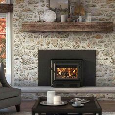 Ventis HEI350 Wood Fireplace Insert & Large Faceplate Wood Burning Insert Fireplace, Wood Fireplace Insert, Wood Burning Fireplace Insert, Wood Fireplace Inserts, Wood Burning Insert, Wood Burning Fireplace Inserts, Steel Fireplace, Refractory Brick, Direct Vent Gas Fireplace