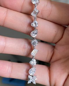 Multi Shape Colorless Moissanite Tennis Bracelet Pear/Emerald/Heart/Round/Marquise Cut Moissanite Bracelet 14k White Gold Wedding Bracelet ♣ Stone Details ☛ Stone Weight & Size:      6.0 Inches:- 15 CTW Round Cut Moissanite     6.5 Inches:- 15.5 CTW Round Cut Moissanite     7.0 Inches:- 16.0CTW Round Cut Moissanite ☛ Stone Color (White) ☛ Clarity - VVS1 ☛ Luster: Excellent ☛ Make: High Quality ☛ Stone Shape: Pear/Round/Heart/Round/Marquise Cut Moissanite ☛ Metal Change(10k/14k/18k White/Yellow/Rose Gold) ☛ Handmade item ★ Moissanite Guarantee :   Test By Diamond Tester Its Test Show Positive 100% I accept custom-making orders. please contact me if you need this service. All the jewelry in my store is handmade .it may take 2-3 weeks to finish. ♣ Buy with Warranty: ☛ 14 Days Money Back Guara Luxury Pear-shaped Brilliant Cut Tennis Bracelet, Fine Jewelry Pear-shaped Diamond Bracelet For Wedding, Wedding Fine Jewelry Diamond Pear-shaped Bracelet, White Gold Pear-shaped Wedding Bracelets, Pear-shaped Diamond Bracelet For Weddings, Pear-shaped White Gold Bracelets For Wedding, Pear-shaped White Gold Wedding Bracelets, White Gold Heart Cut Diamond Wedding Bracelet, White Gold Pear-shaped Cubic Zirconia Bracelets