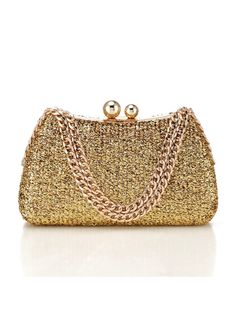 Lining material: nylonBag shape: pillow typePopular element: lockColor: black, gold, silver Gold Pouch Bag With Chain Strap, Chic Gold Bags With Gold Chain, Trendy Gold Pouch Evening Bag, Gold Evening Shoulder Bag With Lock, Trendy Gold Bag For Party, Trendy Gold Bags For Party, Trendy Gold Party Bag, Metallic Evening Bag With Gold-tone Hardware, Gold Shoulder Bag With Lock For Everyday Use