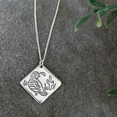 This pure silver (.999) pendant was artistically crafted by me from start to finish. Using fine silver clay, I carefully designed, embossed, fired, oxidized to enhance dimension, and hand polished this piece in my home art studio. The pendant has been finished with a 5mm sterling silver jump ring as a solo charm or a 4mm sterling silver jump ring with a sterling silver chain in the length of your choice. It also comes to you nestled in a padded jewelry box and ready for gifting. This beautifully Everyday Silver Nature-inspired Jewelry, Everyday Etched Pendant Necklace, Gift Etched Necklaces, Stamped Sterling Silver Pendant Jewelry, Sterling Silver Everyday Necklace With Nature-inspired Style, Sterling Silver Etched Necklace For Gift, Etched Sterling Silver Necklace Gift, Etched Sterling Silver Necklace For Gift, Silver Etched Nature-inspired Necklaces