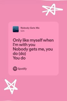 #song #sza #lyrics #music #fyp #quotes Wallpaper With Music Lyrics, Sza Lyric Quotes, Sza Love Quotes, Pink Sza Wallpapers, Sza Pink Aesthetic, Sza Quotes Lyrics, Pink Lyrics Spotify, Nobody Gets Me Sza Lyrics, Sza Song Quotes