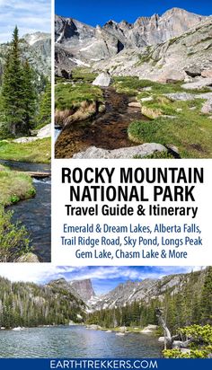 rocky mountain national park travel guide and itinerary from emerald ridge road, rocky pond,