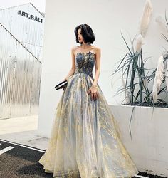 Sequin Prom Dresses Long, A Line Evening Dress, Tulle Evening Dress, Chique Outfits, Sequin Prom Dresses, A Line Prom Dresses, Tulle Prom Dress, Ball Gown Dresses, Prom Dresses Blue