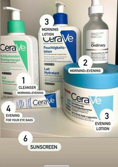 Skin Care Routine Cerave, Make Up Inspiration Natural, Cerave Skincare Routine, Good Skin Care Products, Men Skin Care Routine, Skin Care Routine Order