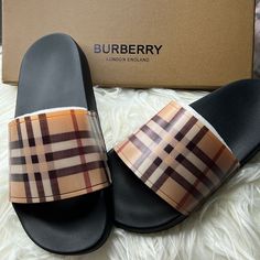 Excellent Conditions I Recommend Size 7.5 For Someone Burberry Heels, Burberry Boots, Black Patent Leather Flats, Brown Riding Boots, Black Patent Leather Pumps, Womens Riding Boots, Burberry Vintage, Leather Espadrilles, Burberry Shoes