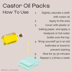 Castor Oil Compress Diy, Caster Oil Pack Diy, Castor Oil Stomach Wrap, Castor Oil Compress Benefits, Diy Castor Oil Packs