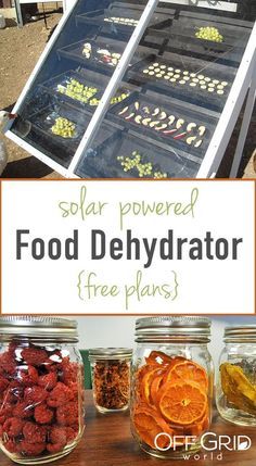 the solar powered food dehydraator is free plans