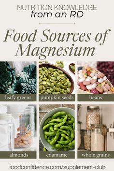 Magnesium is one of the most important supplements for women over 40, especially those who don't eat a lot of plant foods like leafy greens, pumpkin seeds, beans, almonds, edamame, and whole grains. Learn more about the nutritional benefits of magnesium and the specific types of magnesium supplements every woman should take after 40.  Get personalized supplement recommendations from a registered dietitian with functional nutrition knowledge and expertise! Nutrition Knowledge, Benefits Of Magnesium, Types Of Magnesium, Functional Nutrition, Magnesium Rich Foods, Magnesium Benefits, Eat A Lot