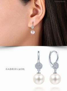 14K White Gold Fashion Earrings EG13933W45PL #GabrielNY #DiamondJewelry #FineJewelry #GabrielAndCo #UniqueJewelry #FineJewelry#FashionJewelry#UniqueJewelry#GiftIdeas#UniqueGifts #DiamondJewelry #Jewelry  #FashionEarrings#Earrings #DiamondEarrings #GoldEarrings #WhiteGoldEarrings #UniqueEarrings Luxury Wedding Earrings With Tension Setting, Luxury Cluster Bridal Earrings With Prong Setting, Luxury Timeless Bridal Earrings With Prong Setting, Timeless Luxury Bridal Earrings For Pierced Ears, Luxury Refined Pearl Earrings For Anniversary, Luxury Pearl Earrings For Anniversary, Luxury Elegant Earrings For Anniversary, Luxury Wedding Clip-on Earrings Fine Jewelry, Luxury Modern Pearl Earrings For Anniversary