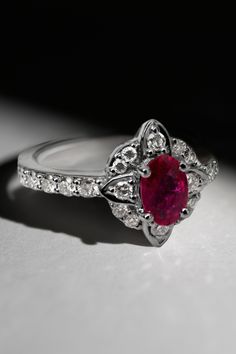 Forget Ruby slippers! It's Ruby rings or nothing for us! ❤️ Which precious gem is your favorite? Ruby, Diamond, Sapphire or Emerald? Gia Certified Oval Ruby Ring, Oval Ruby Ring With Diamond, Exquisite Oval Ruby Ring Gia Certified, Heirloom Oval Ruby Ring Gia Certified, Timeless Oval Ruby Ring With Diamonds, Exquisite Oval Ruby Ring With Center Stone, Gia Certified Heirloom Oval Ruby Ring, Oval Brilliant Cut Cluster Ring In 14k White Gold, Heirloom Oval Gia Certified Ruby Ring