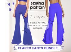 the flared pants bundle includes two different styles