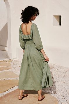 Oasis Midi Dress Cotton Midi Dress, Free People Dress, Fall 2024, Boho Clothing, Small Bust, Boho Outfits, Oasis, Bodice, Free People