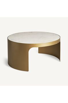 Round Gold Coffee Table | Vical Home Dijon | Oroa.com Round Gold Coffee Table, Golden Coffee Table, Golden Coffee, Framed Plants, Gold Coffee Table, Gold Coffee, Wine Rack Wall, Coffee Table Desk, Side Table With Storage