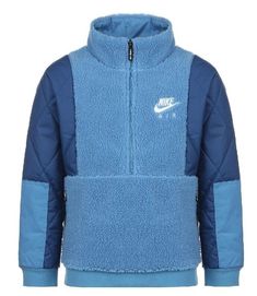 100% AUTHENTIC BRAND NEW!!! Nike Boys Air Sportswear Fleece Pullover Winterized Jacket Color: Blue DJ5498 469 Size Small 83% Polyester 17% Acrylic Machine Washable Fly Guy, Nike Boys, Streetwear Hip Hop, Nike Boy, Nike Sweater, Nike Sweatshirts, Nike Hoodie, New Nike, Dream Clothes