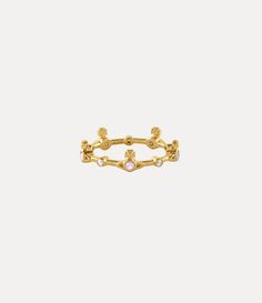 Vivienne Westwood Ring Gold, Gold Vivienne Westwood, Vivienne Westwood Ring, Domino Jewelry, Designer Rings For Women, Milky Pink, Cute Engagement Rings, Designer Rings, Women's Rings