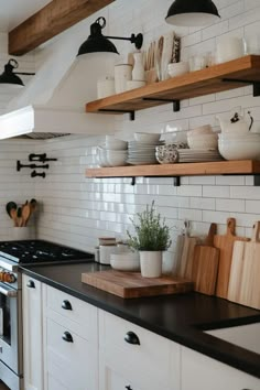 the kitchen counter is clean and ready for us to use