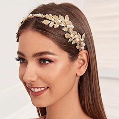 Gold Bridal Headband, Headband For Wedding, Wedding Velvet, Headband Beaded, Beaded Headbands, Headband Bridal Hair, Pearl Bridal Headpiece, Wedding Party Hair, Wedding Headbands