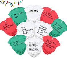 six onesuits with different sayings on them