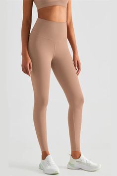 Yes, these Lexi Cacao High-Rise Tight Leggings are everything we love so far. Made of stretchy Lycra fabric, the high-waisted design highlights your figure. Pair these leggings with a crop top and sneakers for the ensemble we've always dreamed of.  Full Length: Approx 73cm Materials: 81% Nylon, 19% Lycra® elastane Stretch Type: Very Stretchy Gentle Dry Clean Only  Model is 5 ft 7 and wears size 6  Colour may vary due to lighting on images. The product images (without model) are closest to th Hip Lifts, Full Cup Bra, Fitness Studio, Pocket Leggings, Bra Styles, Yoga Women, Sport Pants, Tight Leggings, Yoga Leggings