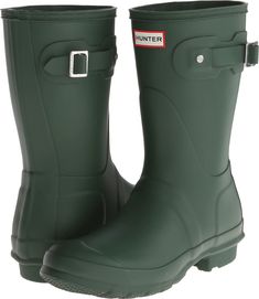 PRICES MAY VARY. Fully waterproof calf length rainboot Textile lined to deliver exceptional fit & comfort Original calendared outsole offers high-traction across rough terrain Part of the Hunter Core Concept collection Crafted from natural vulcanized rubber Hunter Boots Green, Hunter Wellington Boots, Short Rain Boot, Gardening Shoes, Calf Length Boots, Women's Winter Boots, Garden Boots, Short Rain Boots, Wellies Boots